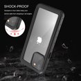 thumbnail image 3 of Wekity iPhone 12 Pro Case Waterproof Small Dots Built-in Screen Protector Shockproof Dustproof Full Body Sealed Underwater Protective Case for Apple 12 Pro 6.1 Inch (Black,for IPhone12 Pro), 3 of 7