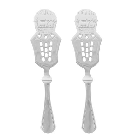 

2pcs Stainless Steel Absinthe Filter Spoon Hollow-Out Absinthe Dripper For Bar And Home Stainless Steel Absinthe Fountain Spoon