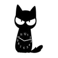 thumbnail image 2 of predolo Acrylic Cat Clock Creative Desk Accessory Silent Animal Ornament for Living Room Wall Clock, 2 of 8