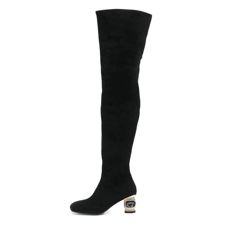 Thigh High Boots For Women Women Over The Knee Lace Up Bandage Thigh ...
