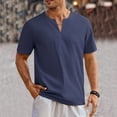 thumbnail image 2 of adviicd T-Shirts pour Hommes, T-Shirt d'Été Décontracté à Imprimé Graphique, Col Rond, Manches Courtes, Marine, TG, 2 of 5