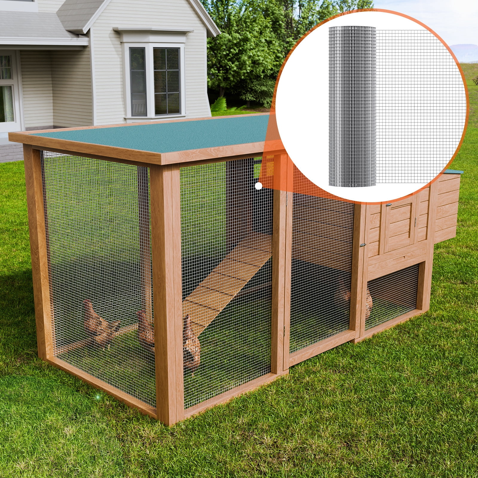 Favory Hardware Cloth,  Hot Dipped Galvanized Wire Mesh Roll, Chicken Wire Fencing, Wire Mesh for Rabbit Cages, Garden, Small Rodents