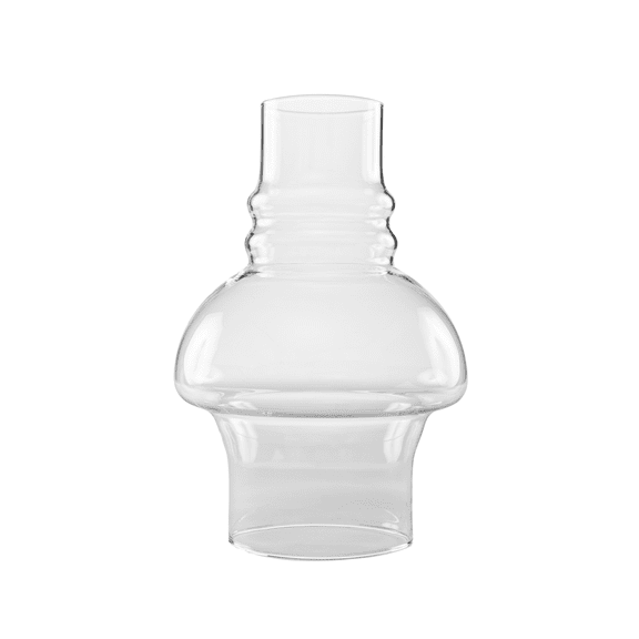 Light of Mine: 3" X 7" Oil Lamp Replacement Hooded Chimney - Clear Smooth Top Borosilicate Chimney (3" x 7" )