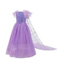 thumbnail image 3 of Girls Sequins Princess Elsa Costume Birthday Party Christmas Fancy Dress with Accessories, 3 of 7