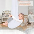 thumbnail image 2 of LLLD Therapy Swing Sensory Swing for Adults for Adults Indoor Therapy Swing for Kids to Play & Calm Hanging Hammock Therapy Swing for Autism Child (Color : Green, Size : 150x280CM/59x110in), 2 of 12