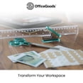thumbnail image 2 of OfficeGoods Acrylic Desk Set with Ruler Scissor and Staple Remover Green Home Office Supplies, 2 of 7