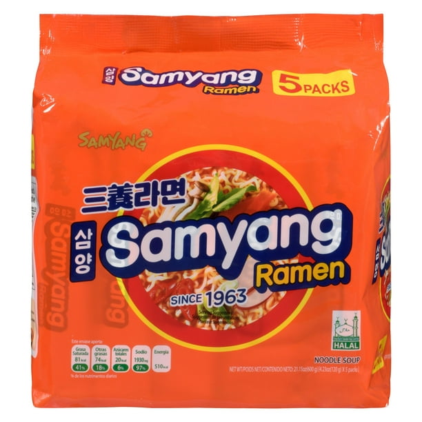Samyang Buldak Ramen à saveur de poulet chaud 700g(24.70z)[140g(4.94oz)x5]