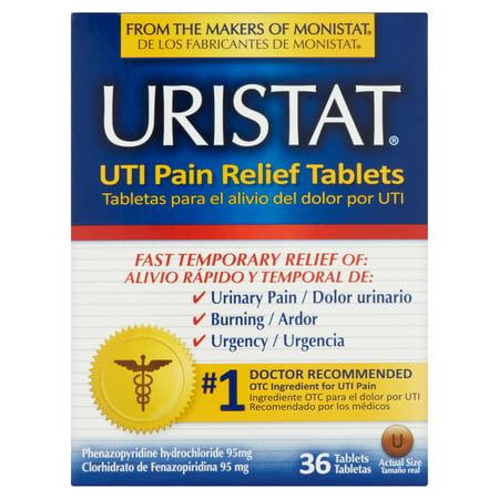 Uristat urinaire douleur Comprimés Soulagement, 95mg, 36 count