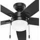 thumbnail image 5 of Ventilador de Techo Hunter Anisten Negro Mate con luz LED 52 pulgadas, 5 of 5