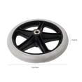 thumbnail image 2 of Accessoire de Roue avant de Fauteuil Roulant 8 Pouces Pneu Plein Universel, 2 of 9