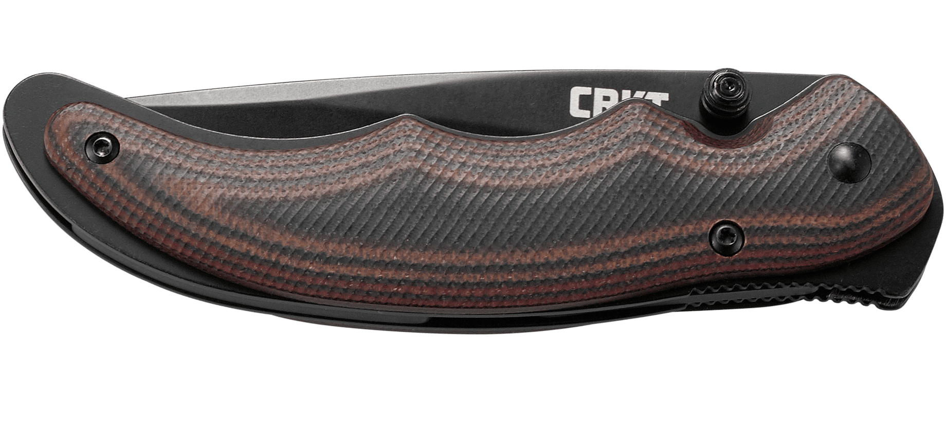 CRKT Endorser Everyday Carry Assisted Folding Knife with Liner Lock: Stainless Steel Plain Edge Blade, G10 Handle, Pocket Clip, 1105K