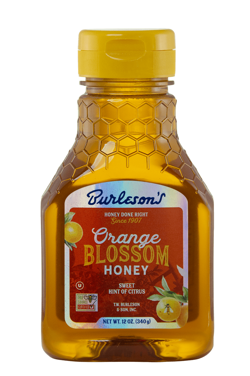 Burleson's Orange Blossom Pure Honey, 12 oz