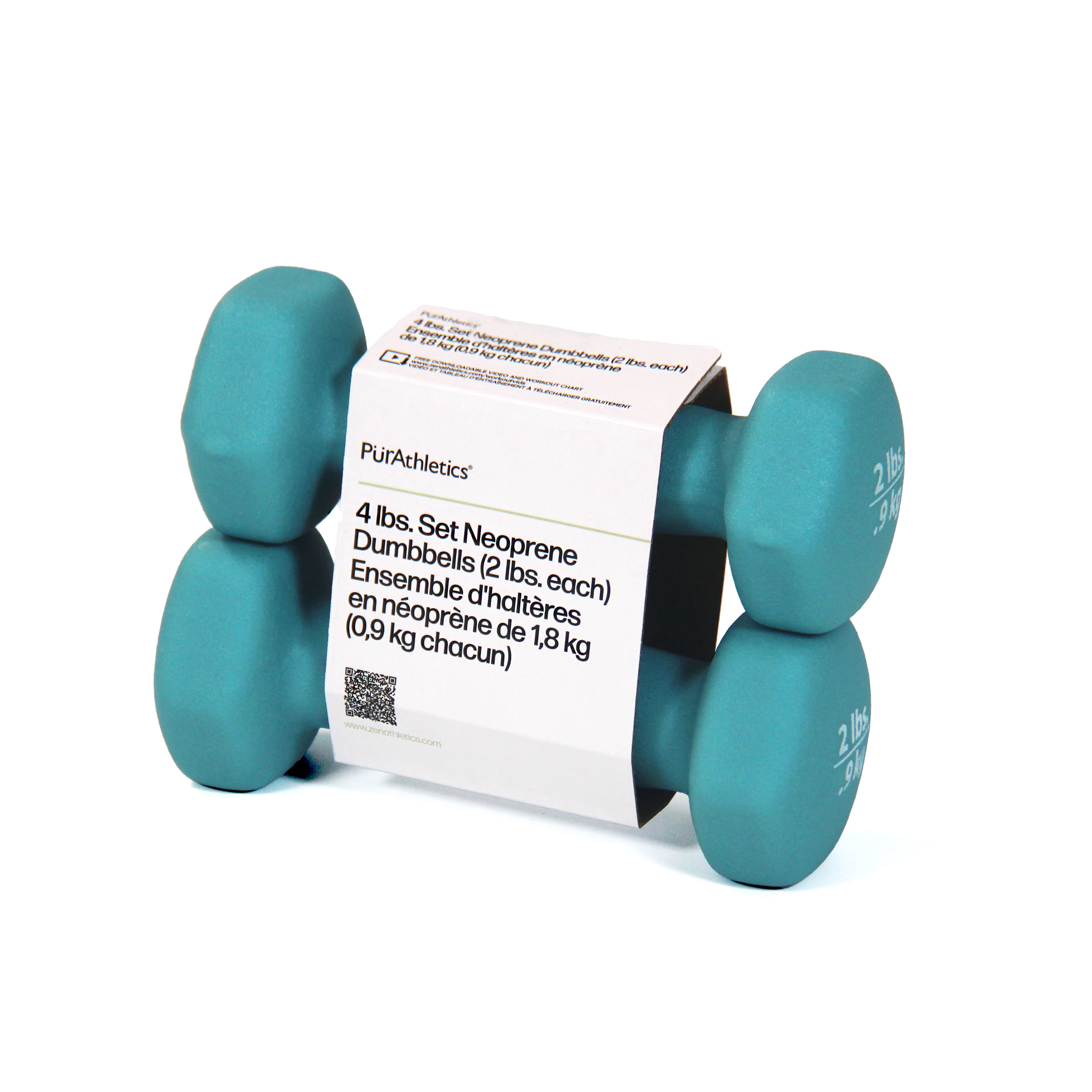 PurAthletics 2x2lbs Dumbbell - Milky Blue