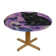 thumbnail image 3 of JEUXUS  Round Table Cloth, Tablecloth, Witchy Witch Goth Black cat Mushroom Stain Proof, Water Resistant Washable Table Cloths, Decorative Round Table Cover for Kitchen, 3 of 7