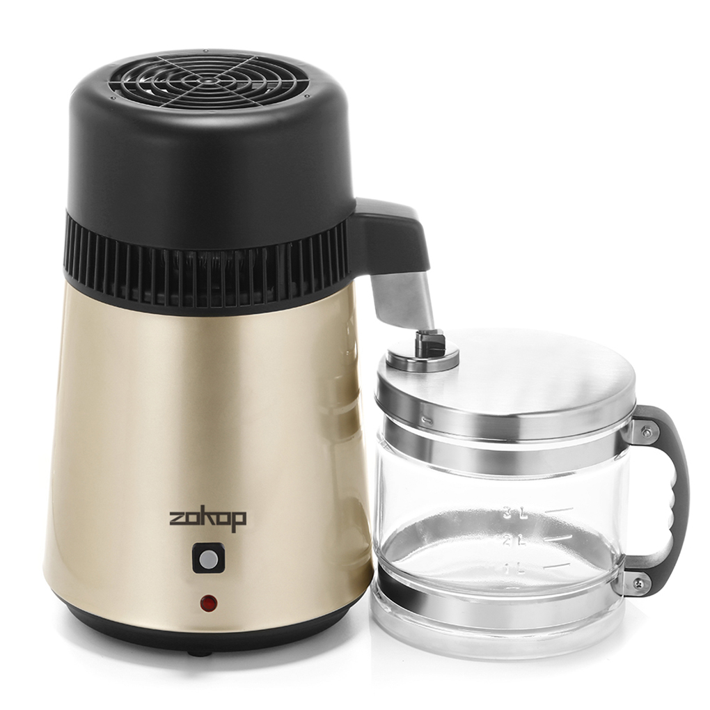 ZOKOP 4L Household Water Distilled Machine Pure Water Distiller Filter