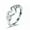 Sliver, variant on I love you forever Couple Hands to Heart Open Ring Adjustable Women Gold Plated-Gold