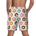 thumbnail image 2 of Lsque Mens Swim Trunks Colorful Donuts Pattern - Bathing Suit Compression Liner - Beach Swim Shorts Swimwear - (S-3XL) - Stretch Quick Dry -XX-Large, 2 of 9