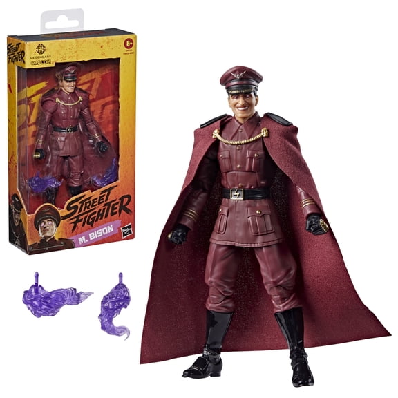 Street Fighter M. Bison Figure 6-Inch Collectible, Ages 8 