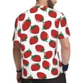 thumbnail image 2 of Wukai Hand Drawn Strawberry Print Men's Short-Sleeved Mesh T-Shirt,Quick-Dry Short Sleeve Workout T-Shirt-X-Large, 2 of 8