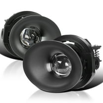 Spec-D Tuning Chrome Fog Lights   H11 Bulbs   Switch Compatible with 2015-2023 Dodge Challenger, L R Pair Assembly