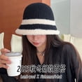 thumbnail image 2 of SikaFu Autumn And Winter Fisherman Hat Female New Knitted Versatile Pure Color Basin Hat Lambskin Plush, Warm, Cold, Cold And Showed Face Bucket Hat, 2 of 8