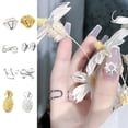 thumbnail image 3 of Jnismy DIY Nail Art Decorations - 50Pcs 3D Heart, Crown, Bow, Skull, Pineapple, Alloy Charms, Retro Nail Jewelry Accessories, Manicure Supplies, 3 of 7