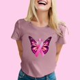 thumbnail image 2 of TSADFHJI Hauts et Robes d'Été Mode Décontractée pour Femmes Imprimé Ruban Promotionnel International T-Shirt à Manches Courtes Col Rond TTG, 2 of 5