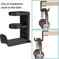 thumbnail image 1 of Baohd Headphone Stand Holder Rotating Bracket Hanger Storage Desk Mount Earphone Rack Space Saving Supply Accessory Durable Table Clamp Black, 1 of 8