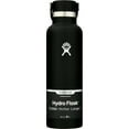thumbnail image 2 of Hydro Flask Standard Mouth Water Bottle with Flex Cap Black 21oz/621ml, 2 of 2