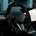 thumbnail image 6 of Halloween Cemetery Car Wheel Cover: 14.5 Inch Printing PVC Leather Auto Accessories Steering Wheel Covers, 6 of 6