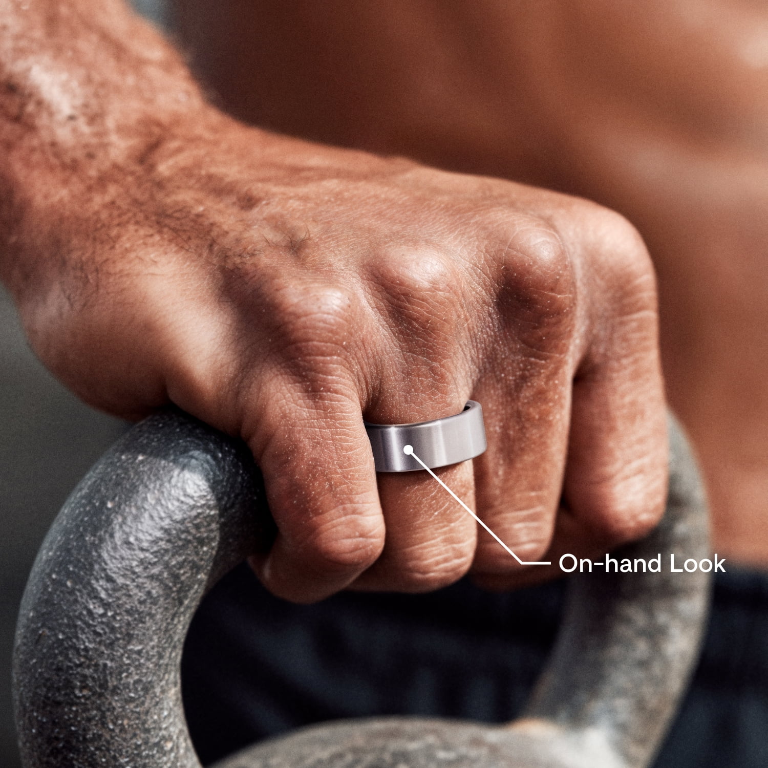 QALO QRNT Slim Smart Ring, Size 09, Sleep/Heart Rate/Movement Tracker, Matte Silver, Unisex
