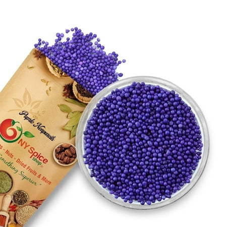 NY SPICE SHOP Purple Nonpareils Sprinkles - 08 Ounce - Cake Decorating Sprinkles - Cake Sprinkles and Toppings - Sprinkles for Cake Decorating