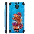 thumbnail image 1 of Compatible Wiko Ride (Boost) Case Slim Dual Layer Armor Hybrid TPU KomBatGuard Phone Cover (Orange Koi Fish), 1 of 3