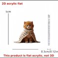 thumbnail image 2 of Hangs2 2D Acrylic Cat Themed Rearview Ornament And Keychain For Indoor And Holiday Use, 2 of 5