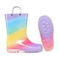 thumbnail image 3 of Bocca Kids Colorful Gradient Rain Boots for Toddler Girls Sizes 4, 3 of 6