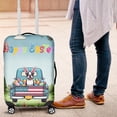 thumbnail image 4 of Happy Easter Boston Terrier American Flag Truck Bunny Ears Travel Luggage Cover Gentleman Dog Lover Gifts Suitcase Dust Protective Decor - 03001, 4 of 5