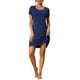 thumbnail image 1 of INSPIRE CHIC Camisón de Mujer de Manga Corta con Volantes, Vestido de Noche, Ropa de Casa, Camisones XL Azul, 1 of 6