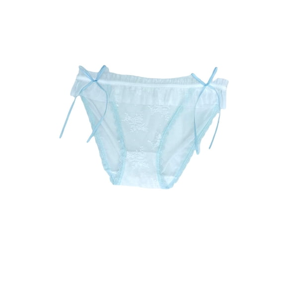 Milanblocks Coquette Ruffled Lace Panties with Bow Ties