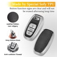 thumbnail image 2 of Key Case Holder Protector Keychain for Audi A3 A4 A5 A6 A7 A8 Q5 Q7 Q8 R8 RS4 RS5 RS6 RS7 S4 S5 S6 S7 S8 SQ5 Luxury Metal Leather Soft Shell, 2 of 8