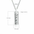 thumbnail image 2 of Cremation Jewelry Urn Necklace for Ashes, Pet Paw Print Memorial Pendant for Dog Cat Ashes Keepsake Locket for Men for Women(Silver), 2 of 7