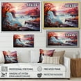 thumbnail image 4 of Designart "Canada Falls Of painting I" Canada Floater Framed Wall Art Print, 4 of 7