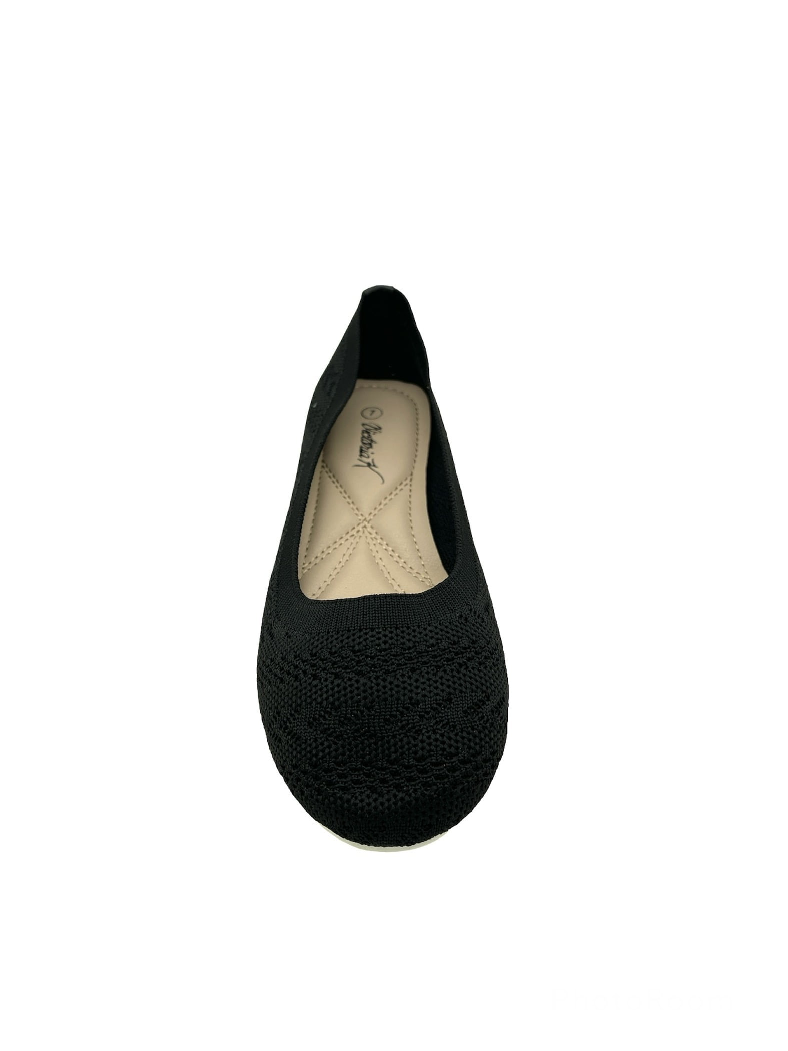 Victoria K Knitted Textured Everyday Ladies Flats,