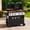 5-Burner-Grill and Griddle Combo, variant on Clouddwell 4 Burner Gas Propane Grill, with 4 Casters, Side Table, and Thermometer, Patio Garden BBQ Grill Perfect for Camping, Black and Silver