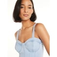thumbnail image 3 of No Boundaries Denim Corset Top, Women's and Women's Plus, 3 of 5