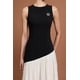 thumbnail image 5 of Vestido bellabarnetten Porsha Flower sin mangas asimétrico, 5 of 6