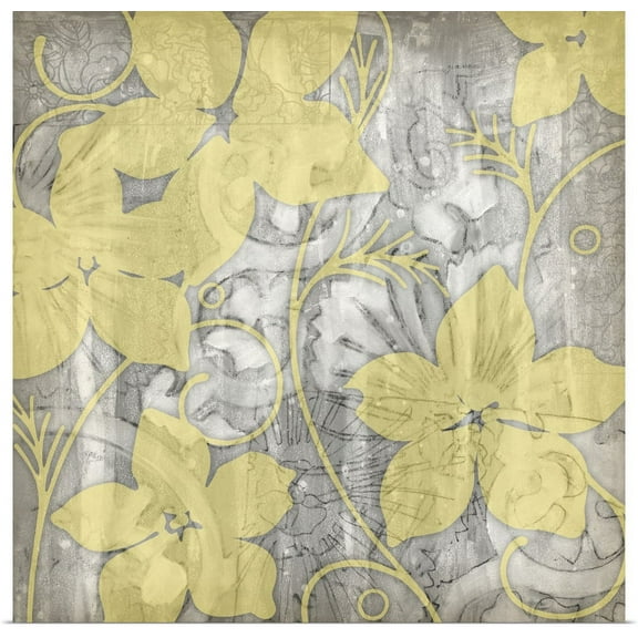 GBC | "Yellow and Gray I" Art Print - 24x24