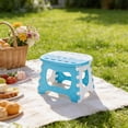 thumbnail image 3 of PLPPYFS Lightweight Foldable Stool Chair, Space Saving Small Stool Folding Stool, Heavy-Duty Plastic Foldable Stool for Sitting, Portable Compact Folding Chair for Home Outdoor Camping, 3 of 7