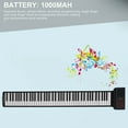 thumbnail image 2 of WHAMVOX Foldable Piano Keys Foldable Piano Black 1Pcs Family Teaching, 2 of 8