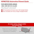 thumbnail image 6 of [For 1996-1999 Mercedes-Benz W210 E-Class Halogen Model] LED Halo Ring Black Housing Projector Headlight Headlamp Assembly, Driver & Passenger Side, 6 of 6