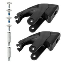 2 Sets Brake Blocks Roller Skate Stoppers Skateboarding Adjustable Black